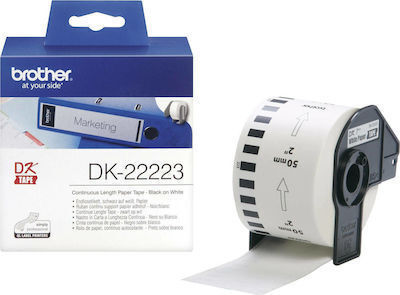 Brother DK22223 Ταινία Ετικετογράφου Συμβατή με Brother 30.5m x 50mm σε Λευκό Χρώμα - Image 2