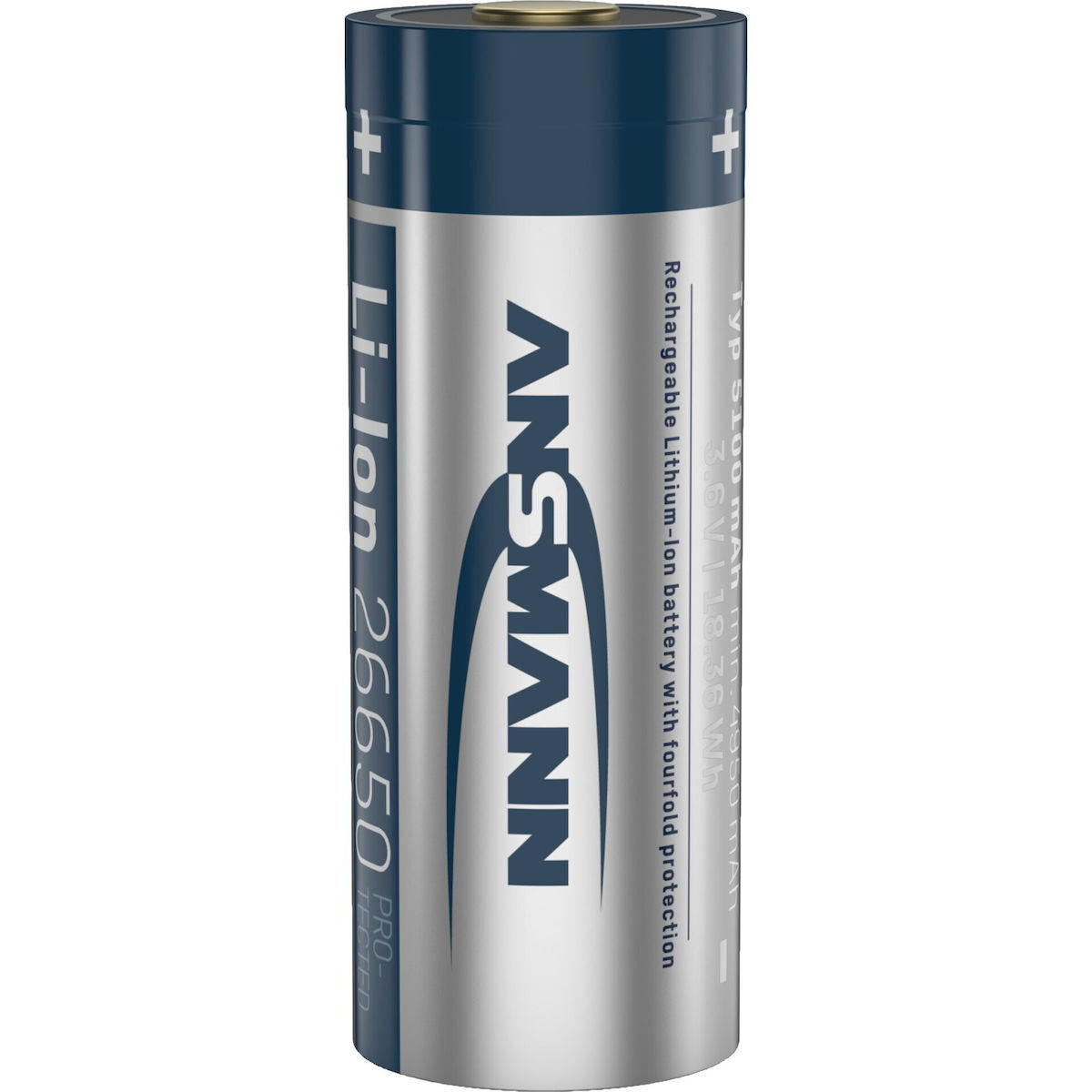 Ansmann 26650 5100mAh 3.6V 1τμχ - Image 3