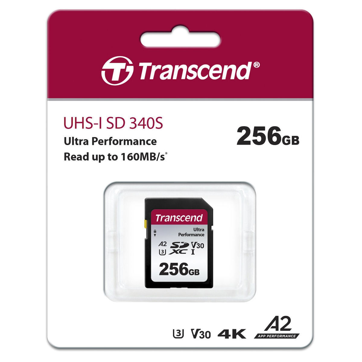 Transcend SDXC 256GB Class 10 U3 V30 A2 UHS-I - Image 2