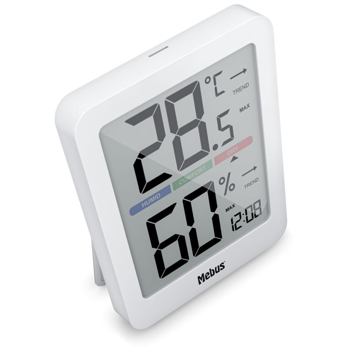 Mebus Θερμόμετρo & Υγρασιόμετρo Επιτραπέζιο - Image 4