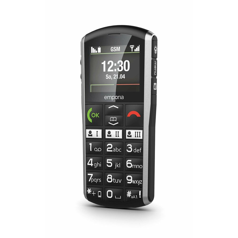 Emporia Simplicity Single SIM Κινητό με Μεγάλα Κουμπιά Μαύρο