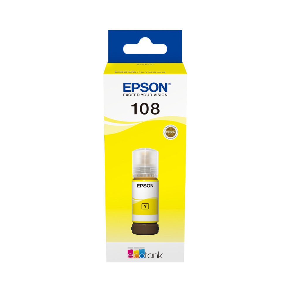 Epson 108 Γνήσιο Μελάνι Εκτυπωτή InkJet Κίτρινο (C13T09C44A) - Image 2