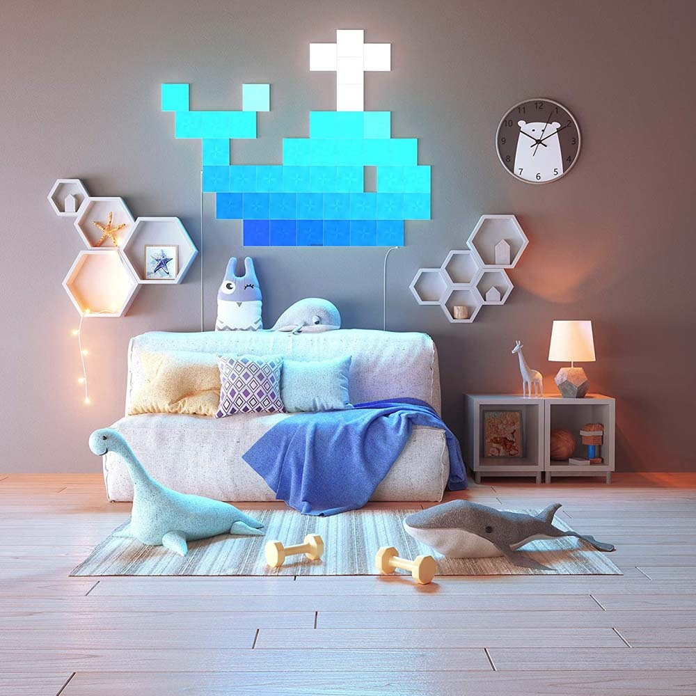 Nanoleaf Canvas Expansion Pack Διακοσμητικό Φωτιστικό με Φωτισμό RGB Hexagon LED Πολύχρωμο 4τμχ - Image 3