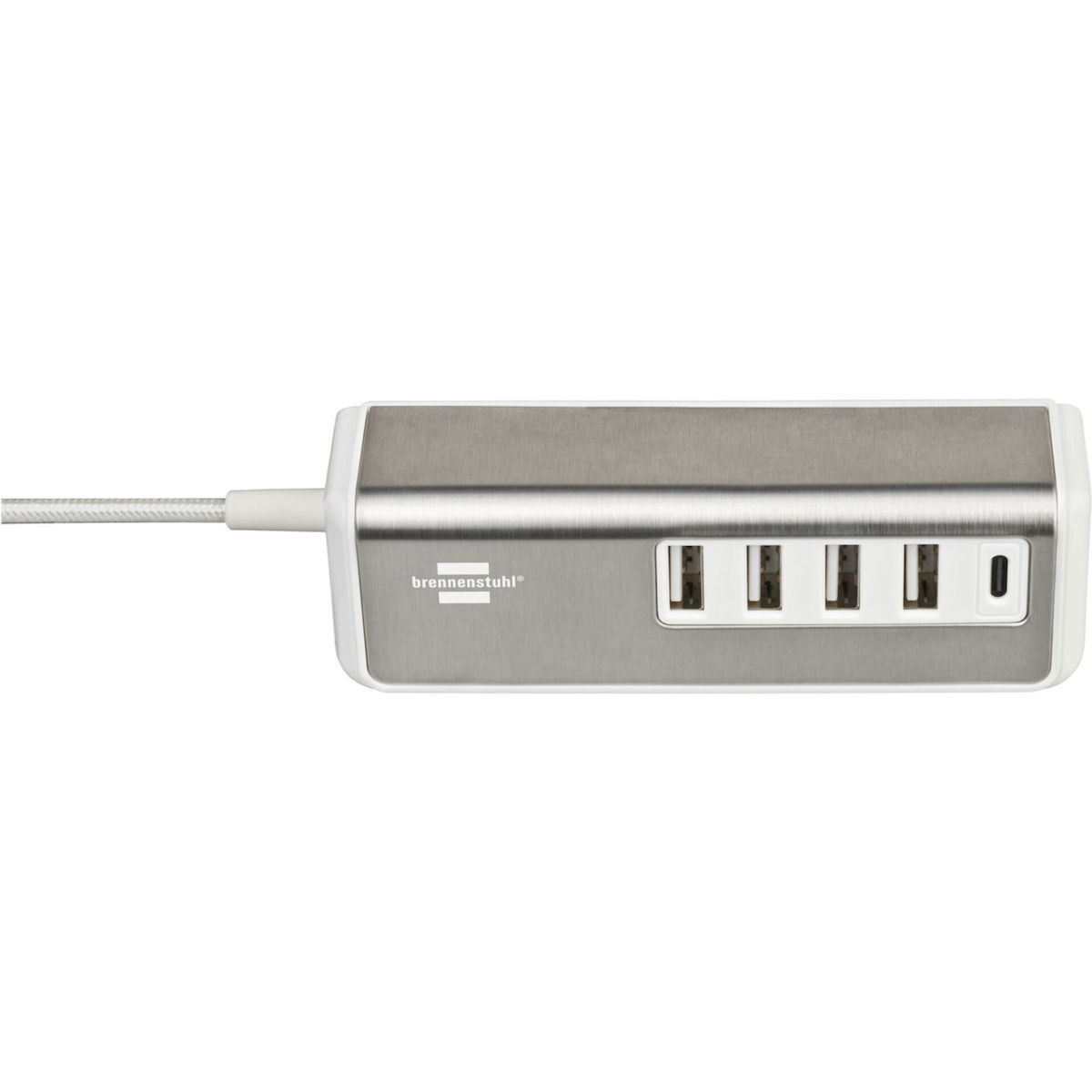 Brennenstuhl USB 2.0 Hub 5 Θυρών με σύνδεση USB-A Ασημί - Image 4