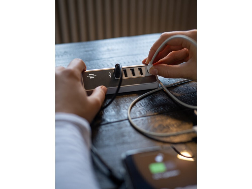 Brennenstuhl USB 2.0 Hub 5 Θυρών με σύνδεση USB-A Ασημί - Image 5