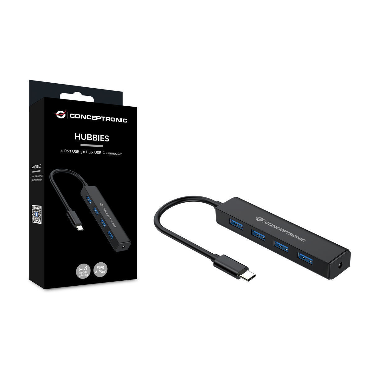 Conceptronic USB 3.0 Hub 4 Θυρών με σύνδεση USB-C (CTC4USB3) - Image 4