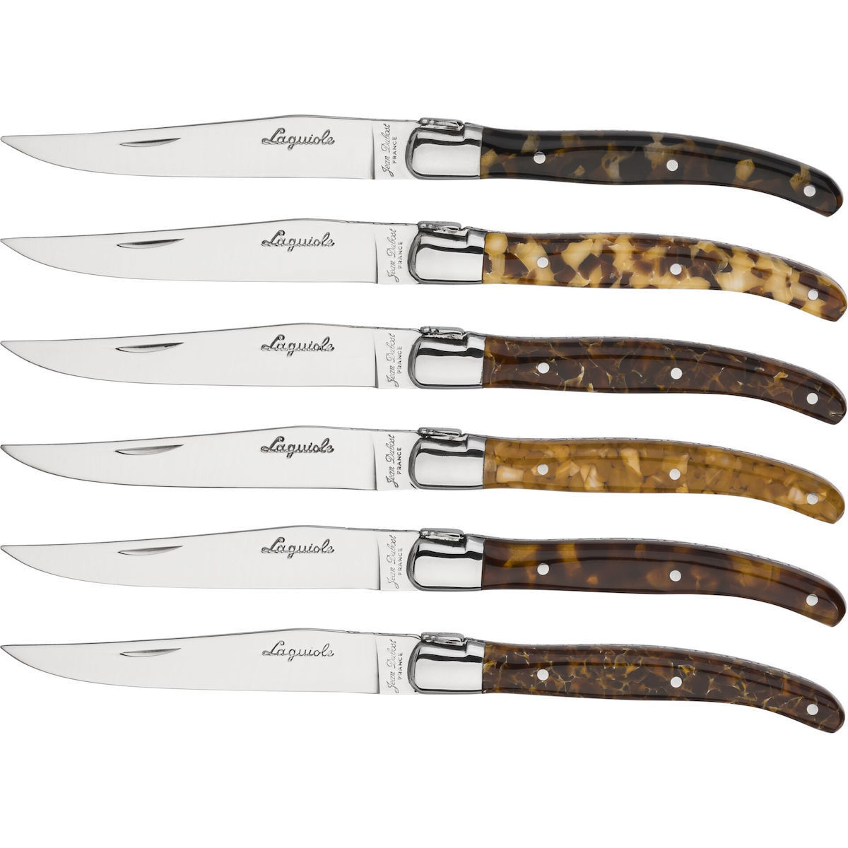 Laguiole Μαχαίρια Steak από Ανοξείδωτο Ατσάλι L0060084AE7017 6τμχ