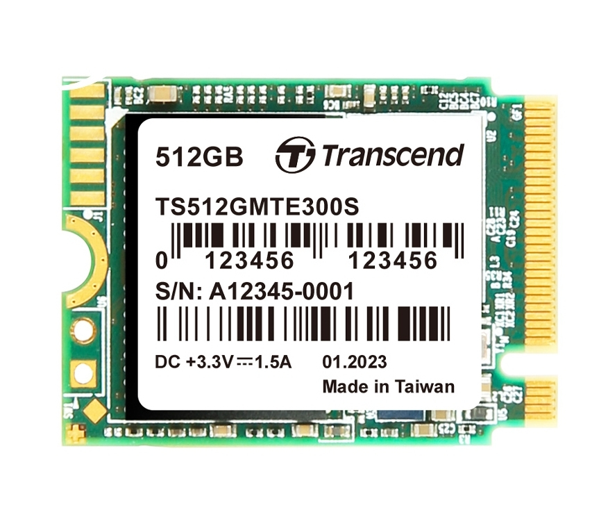 Transcend SSD 512GB M.2 NVMe PCI Express 3.0 TS512GMTE300S