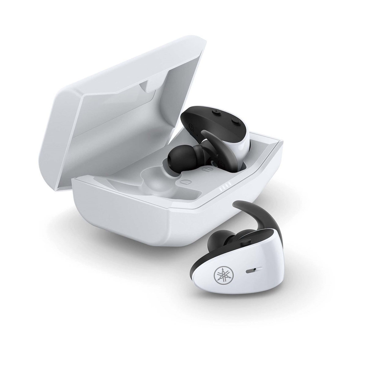 Yamaha TW-ES5A In-ear Bluetooth Handsfree Ακουστικά με Αντοχή στον Ιδρώτα και Θήκη Φόρτισης Λευκά