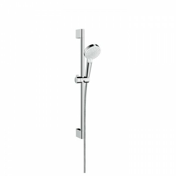 Hansgrohe Crometta Βέργα Ντουζ με Τηλέφωνο και Σπιράλ και Διακόπτη Παύσης Ροής