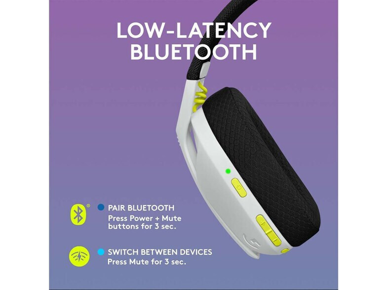 Logitech Wireless Combo G435 & G305 Over Ear White/Lime - Image 3