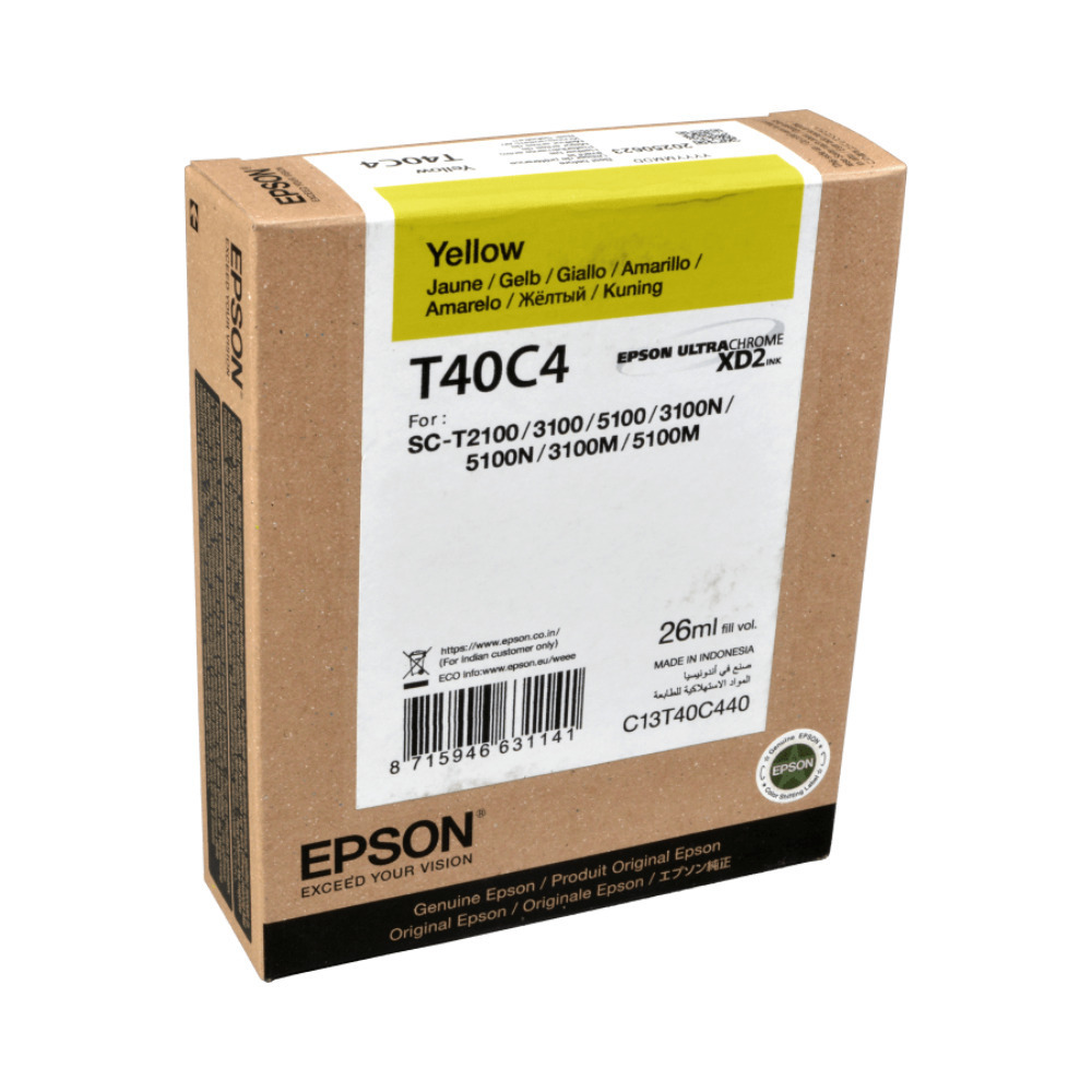 Epson Singlepack UltraChrome XD2 Γνήσιο Μελάνι Εκτυπωτή InkJet Κίτρινο (C13T40C440) - Image 2