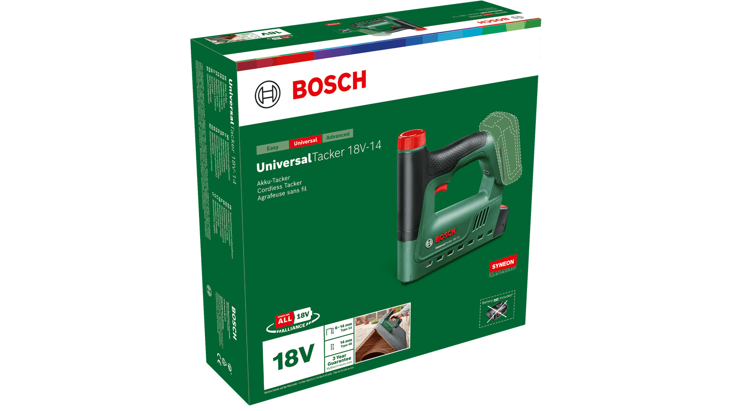 Bosch Καρφωτικό Μπαταρίας 18V Solo για Καρφιά και Συνδετήρες - Image 2