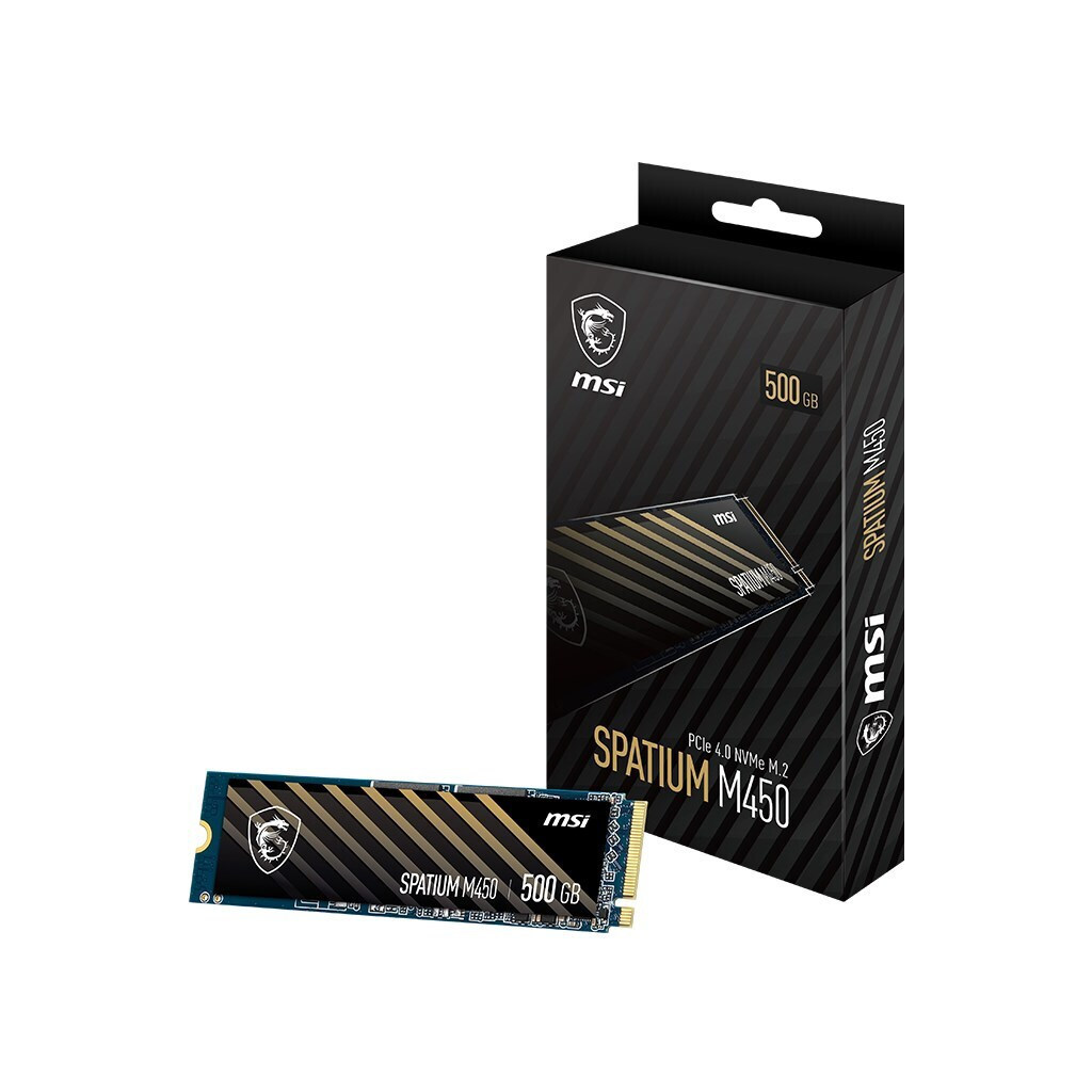 MSI Spatium M450 SSD 500GB M.2 NVMe PCI Express 4.0 S78-440K190-P83
