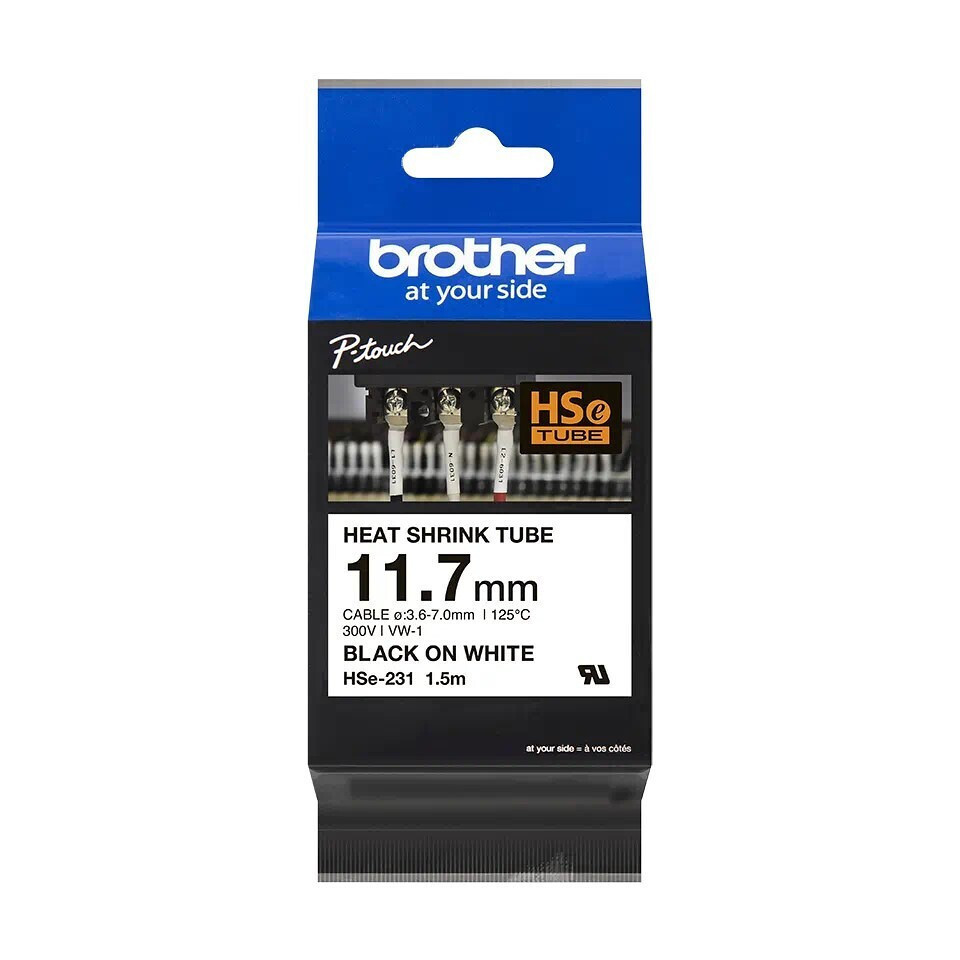 Brother P-Touch Ταινία Ετικετογράφου 1.5m x 110mm σε Μαύρο Χρώμα