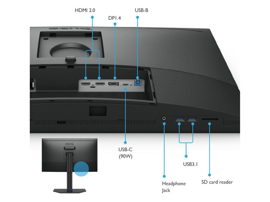 BenQ PhotoVue SW272U 27" IPS HDR 4K 3840x2160 - Image 4