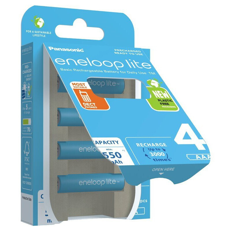 Panasonic Eneloop Lite AAA 550mAh 1.2V 4τμχ - Image 4