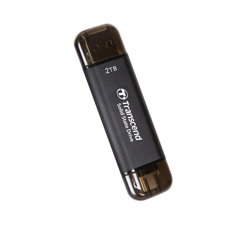 Transcend ESD310C 2TB USB 3.2 SSD Stick με σύνδεση USB-C & USB-A Μαύρο - Image 2