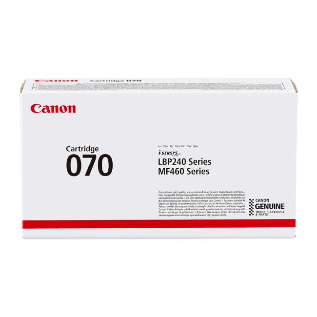 Canon 070 Γνήσιο Toner Laser Εκτυπωτή Μαύρο 3000 Σελίδων (5639C002)