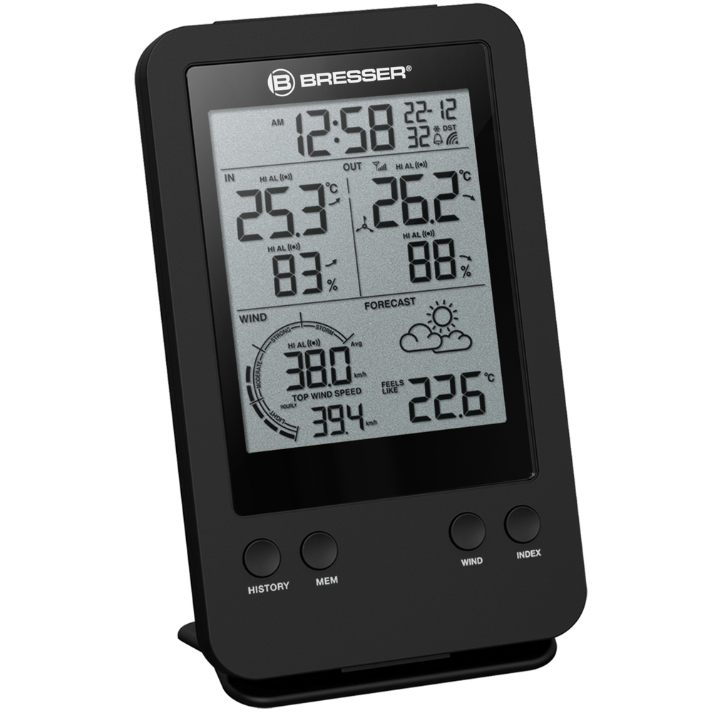 Bresser 3-in-1 Professional 7002531 Ασύρματος Μετεωρολογικός Σταθμός Ψηφιακός Επιτραπέζιος Μαύρος - Image 2