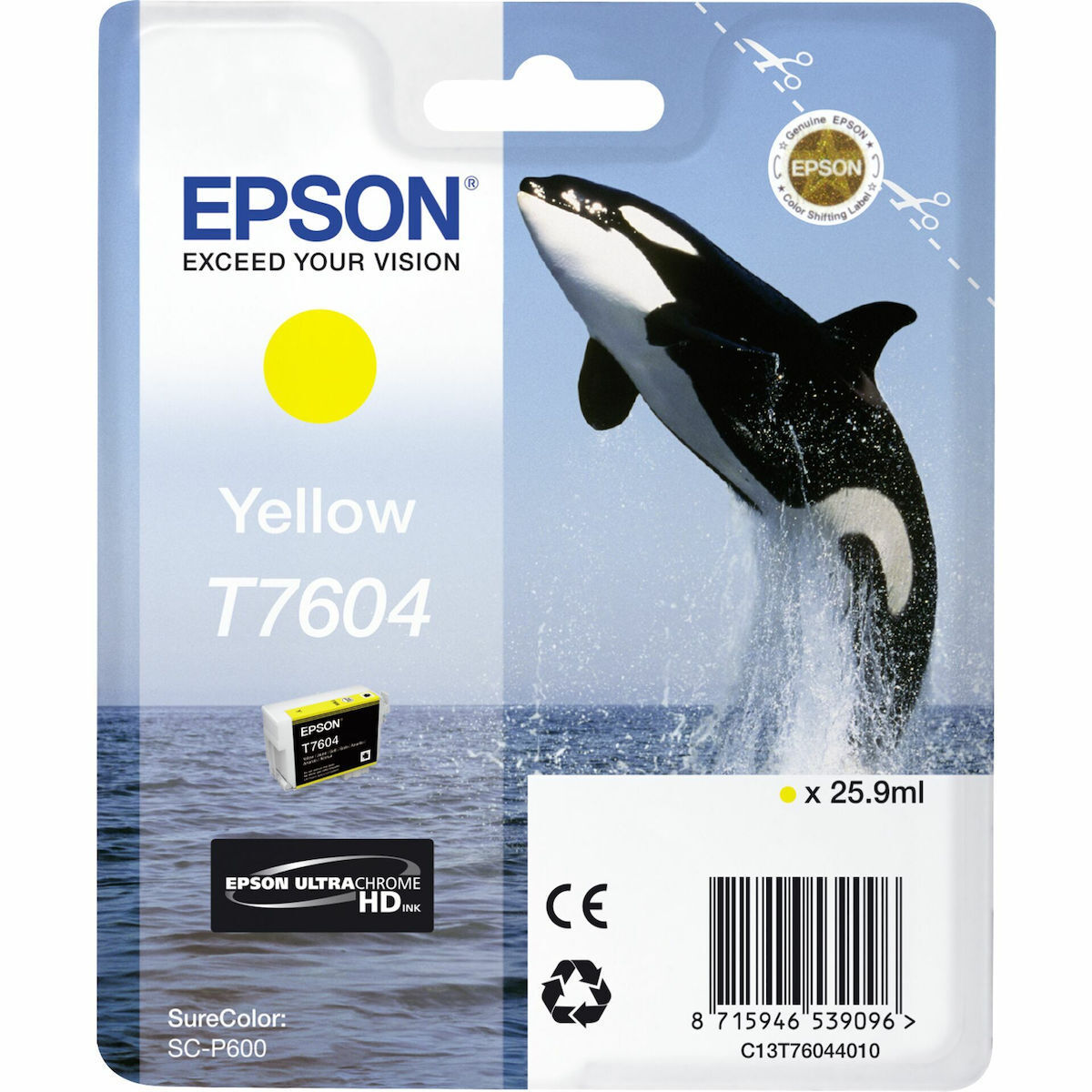 Epson T7604 Γνήσιο Μελάνι Εκτυπωτή InkJet Κίτρινο (C13T76044010) - Image 2