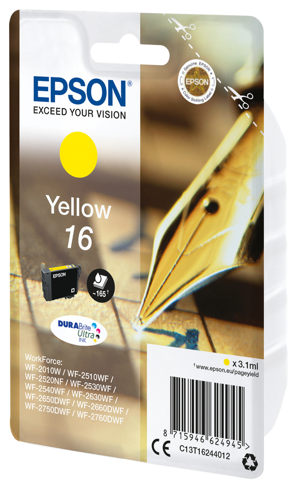 Epson 16 Γνήσιο Μελάνι Εκτυπωτή InkJet Κίτρινο (C13T16244010 C13T16244012) - Image 4