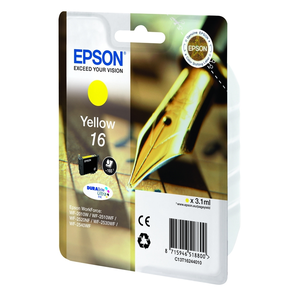 Epson 16 Γνήσιο Μελάνι Εκτυπωτή InkJet Κίτρινο (C13T16244010 C13T16244012) - Image 3
