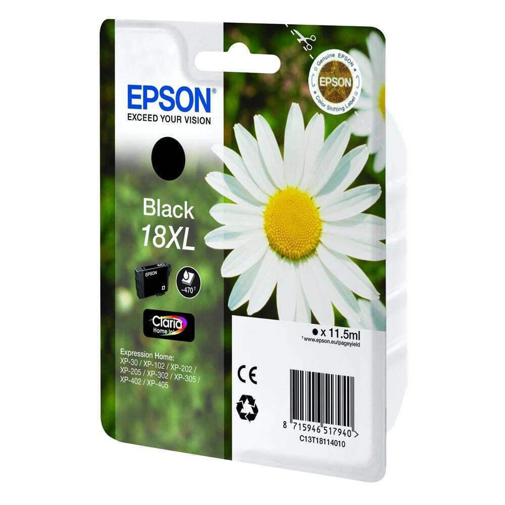 Epson 18XL Γνήσιο Μελάνι Εκτυπωτή InkJet Μαύρο (C13T18114012 C13T18114010) - Image 3