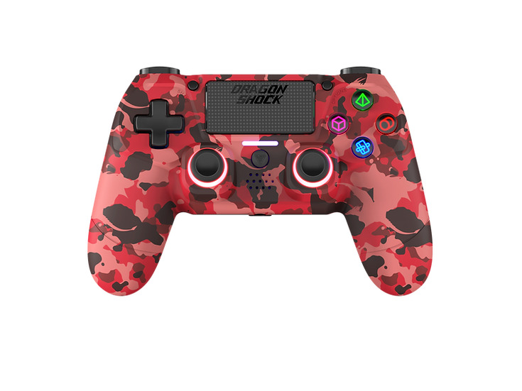 Dragonshock Mizar Ασύρματο Gamepad για PS4 Red Camo