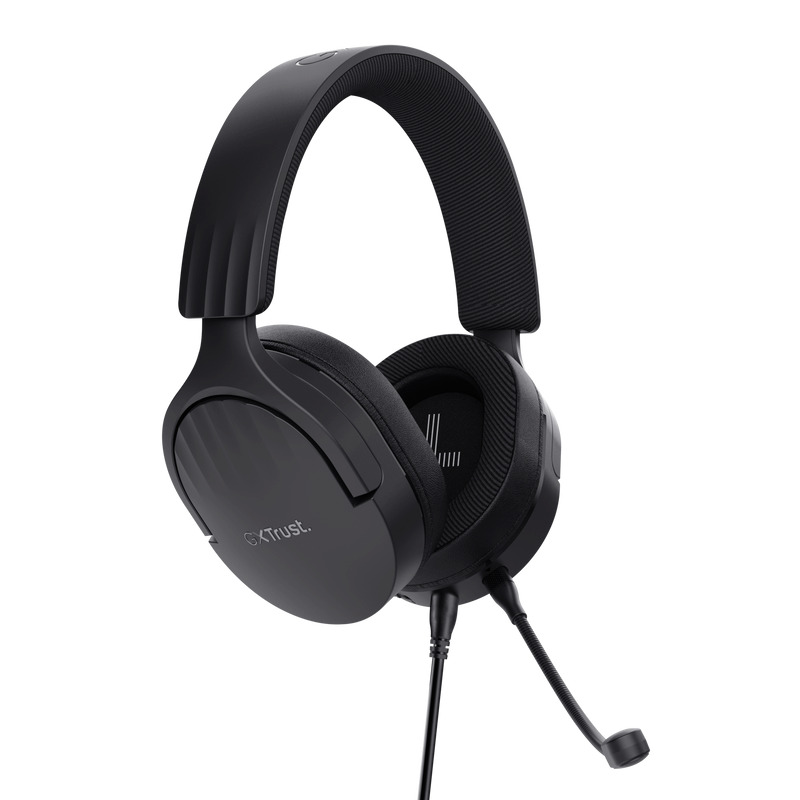 Trust GXT 489 Fayzo Over Ear Gaming Headset με σύνδεση 2x3.5mm Black - Image 2
