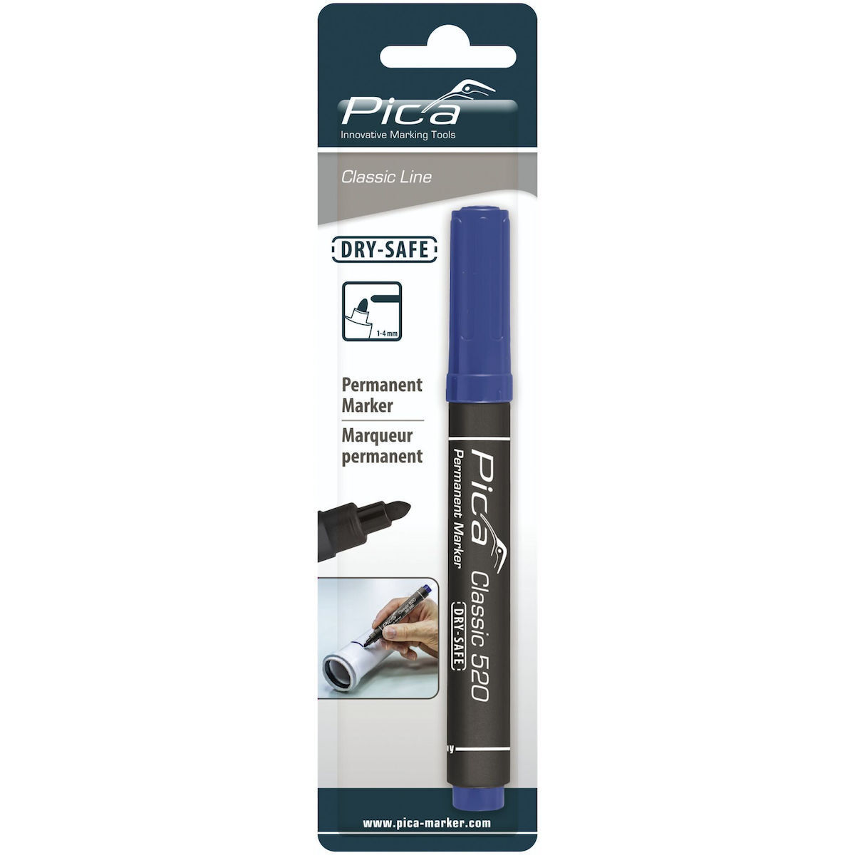 Pica Ανεξίτηλος Μαρκαδόρος Blue 520/41/SB