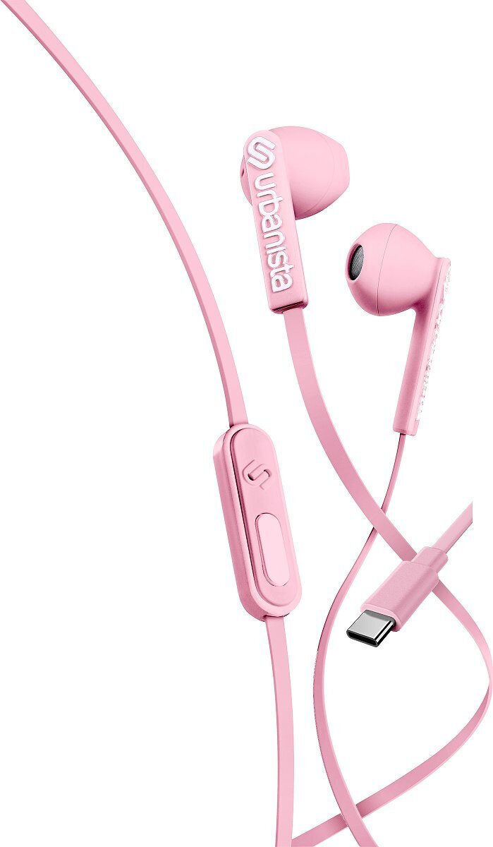 Urbanista 1037404 In-ear Handsfree με Βύσμα USB-C Ροζ