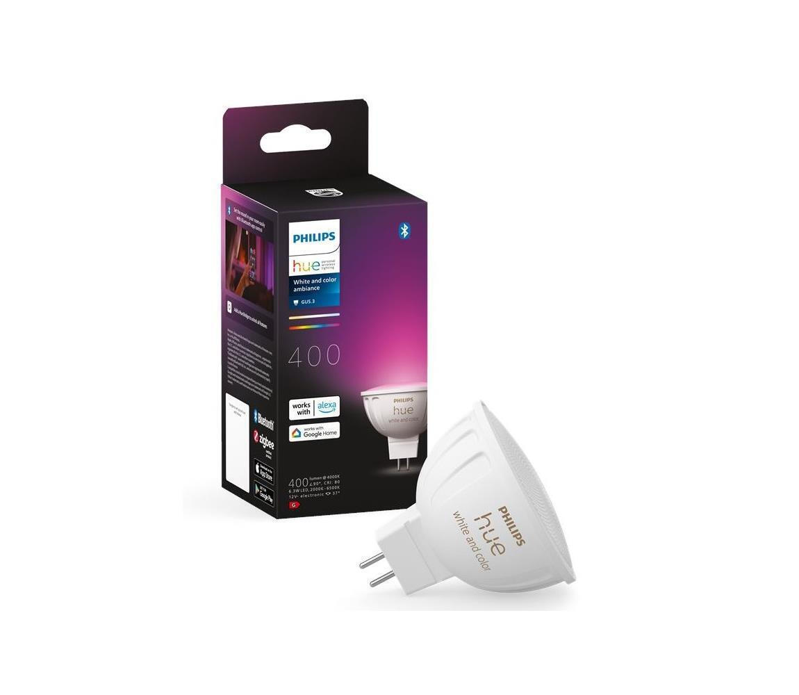 Philips Smart Λάμπα LED 6.3W για Ντουί GU5.3 και Σχήμα MR16 RGBW 400lm Dimmable