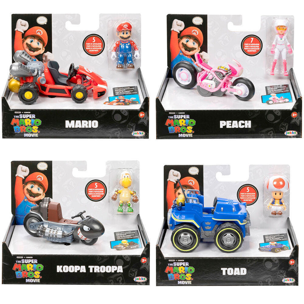 Jakks Pacific Super Mario: Mario Kart Φιγούρα ύψους 6εκ. 6τμχ