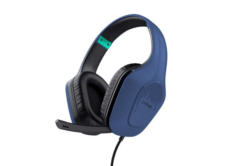 Trust GXT 415 Zirox Over Ear Gaming Headset με σύνδεση 3.5mm Μπλε