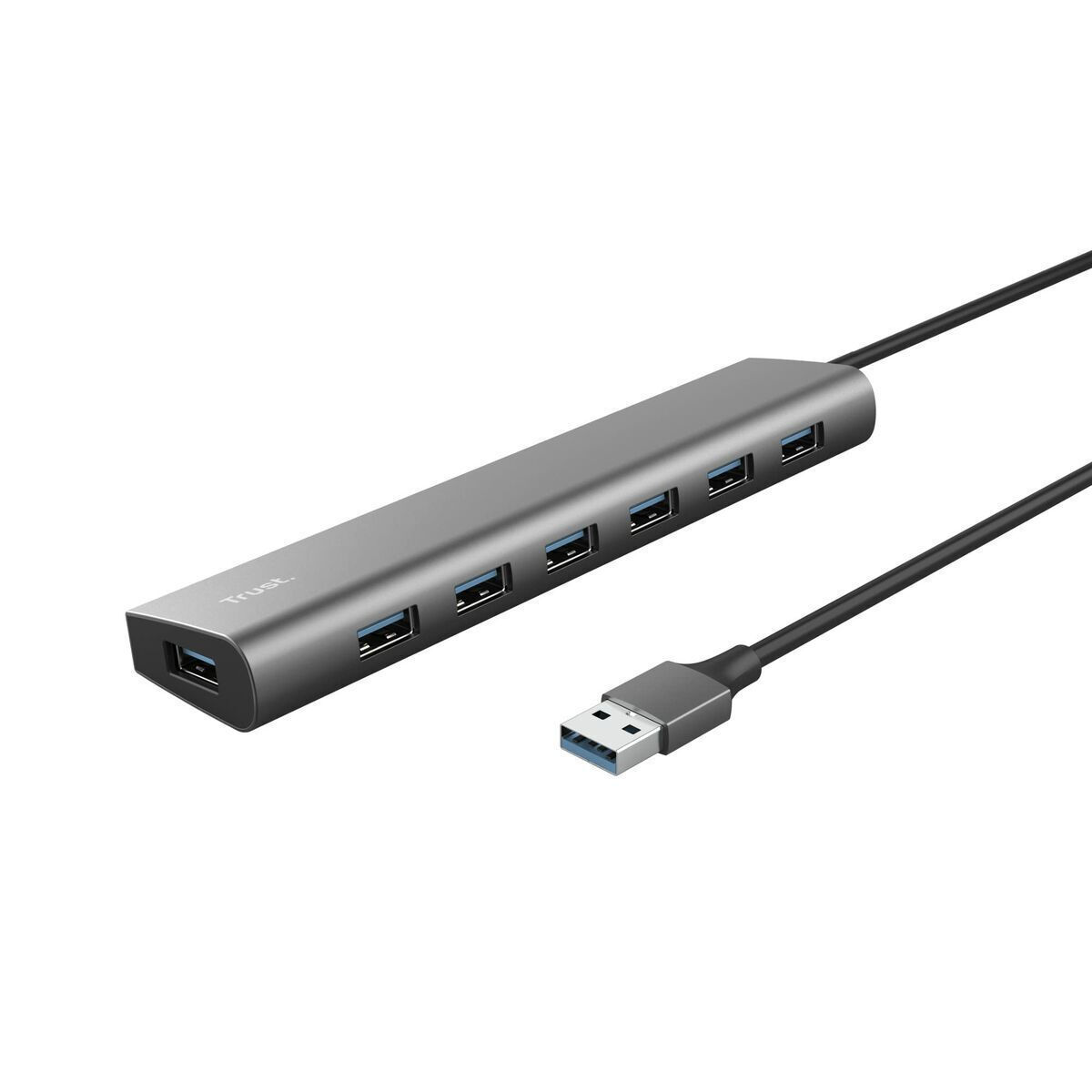 Trust Halyx USB 3.2 Hub 7 Θυρών με σύνδεση USB-A Γκρι