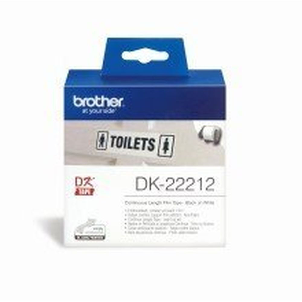 Brother Ταινία Ετικετογράφου 15.2m x 62mm σε Μαύρο Χρώμα
