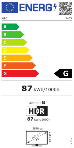 Nec MultiSync P435 Public Display IPS 4K UHD 43" με USB Media Player - Image 5