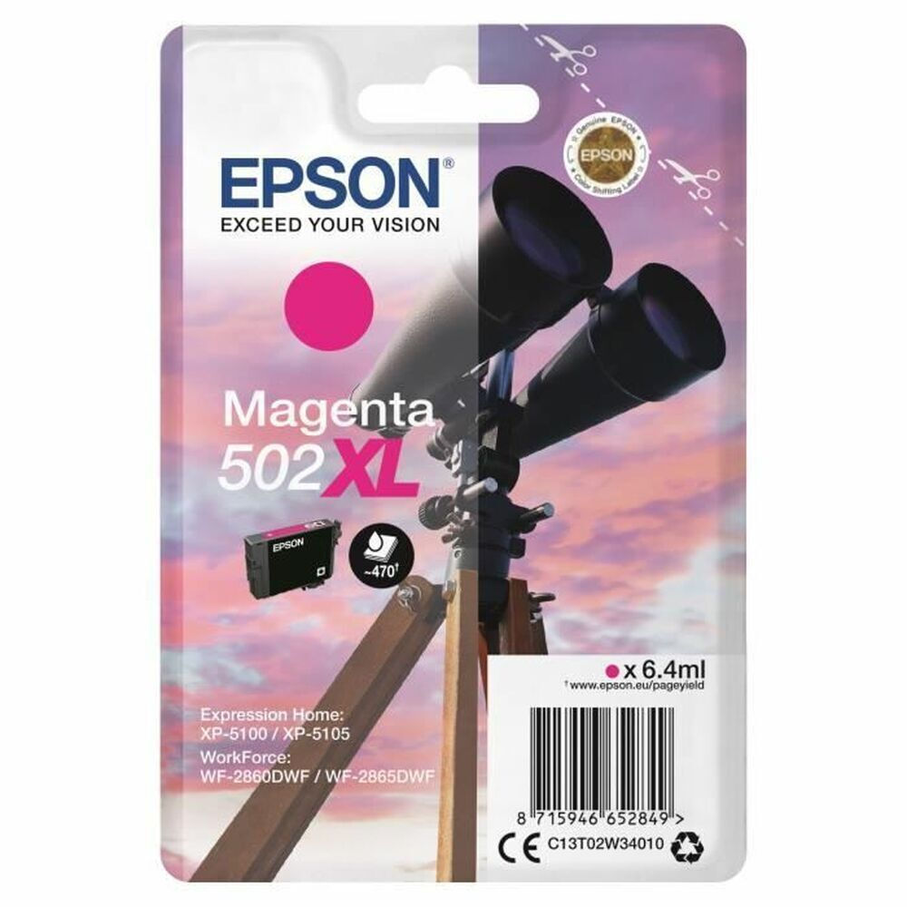 Epson Xl 502 Γνήσιο Πακέτο Μελανιών Εκτυπωτή InkJet Ματζέντα (S7134311)