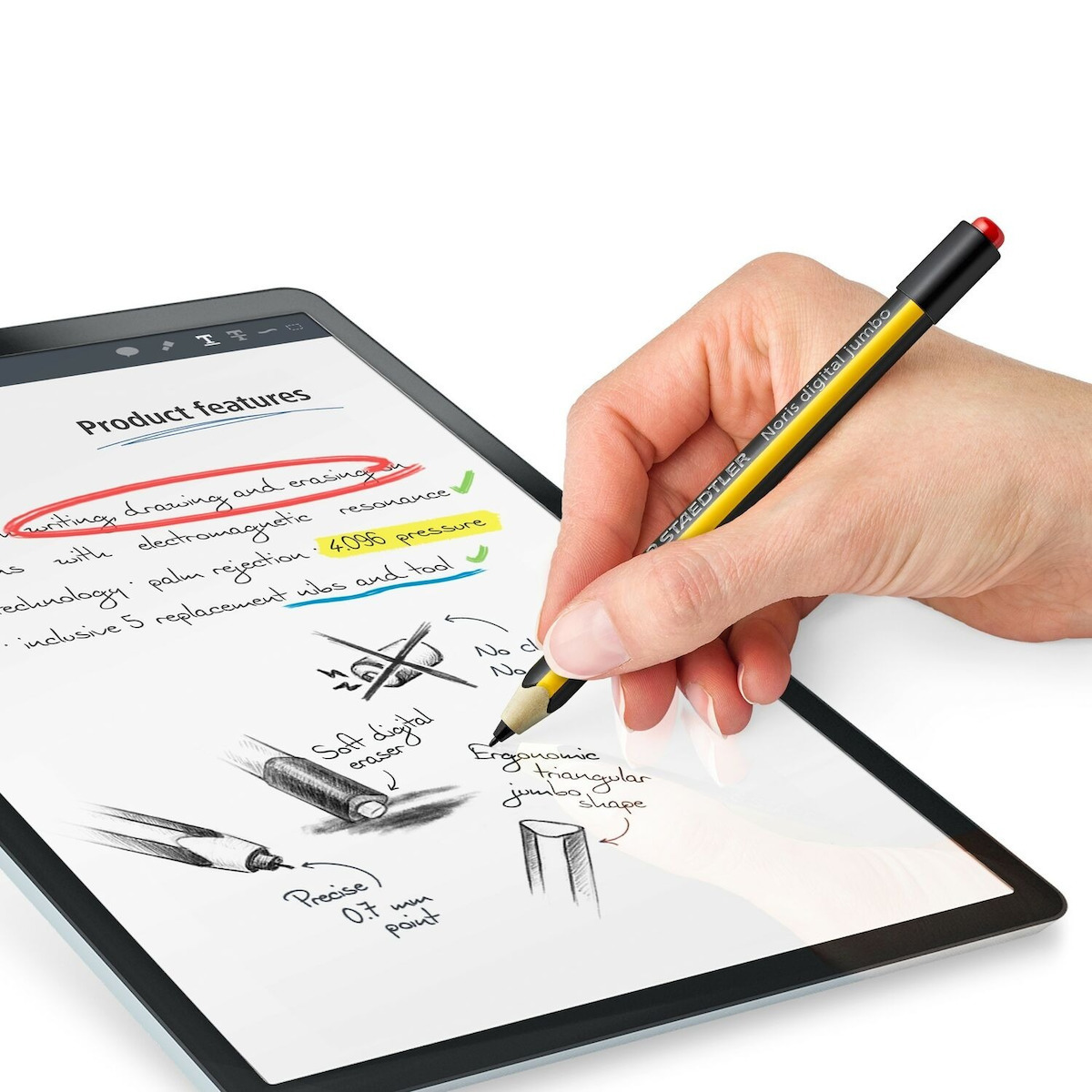 Staedtler Noris Digital Jumbo Black, Yellow - Image 8