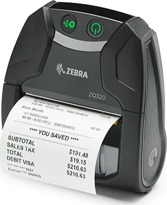 Zebra Zq320 Φορητός Εκτυπωτής Ετικετών USB, Bluetooth 203 dpi