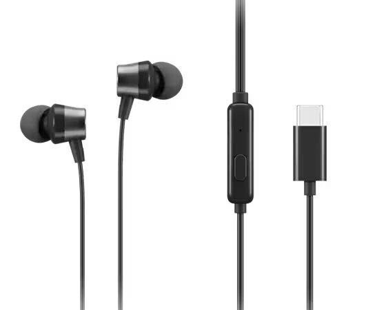 Lenovo 4XD1J77351 In-ear Handsfree Ακουστικά με Βύσμα USB-C Μαύρο - Image 3