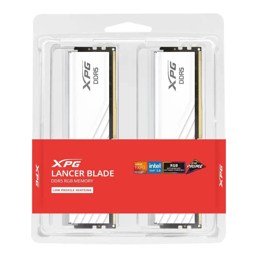 Adata Lancer Blade DDR5 32GB RAM με 2x16GB Modules και Ταχύτητα 6000 για Desktop AX5U6000C3016G-DTLABRWH - Image 2