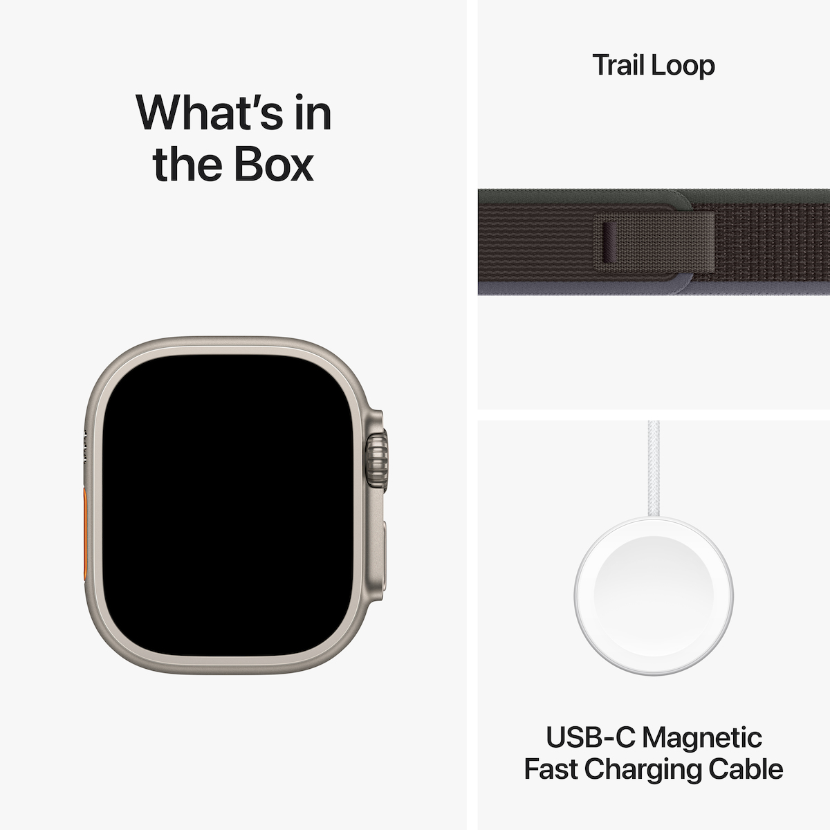 Apple Watch Ultra 2 Titanium 49mm Αδιάβροχο με eSIM και Παλμογράφο (Blue/Black Trail Loop - S/M) - Image 8