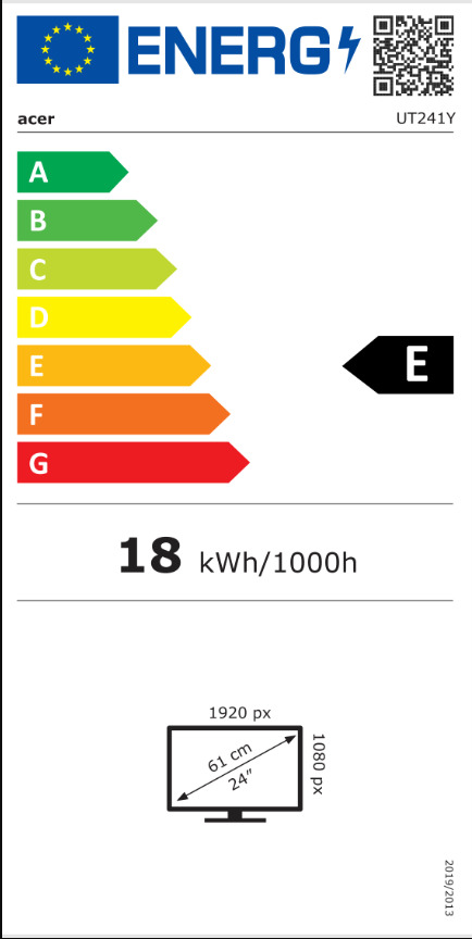 Acer UT241YAbmihuzx 23.8" IPS FHD 1920x1080 - Image 5