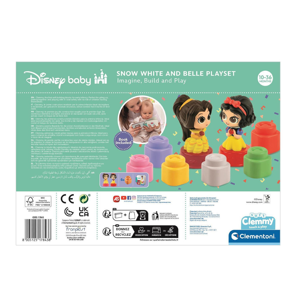 Baby Clementoni Snow White & Belle για 10+ Μηνών 6τμχ - Image 7