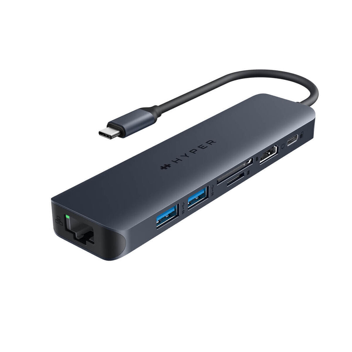 Targus USB 3.2 Hub 7 Θυρών με σύνδεση USB-A / Ethernet Μπλε - Image 2