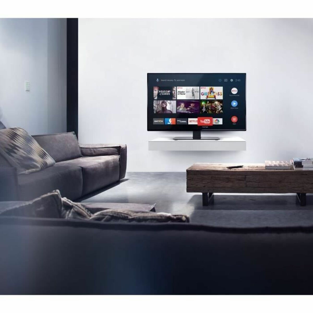 One For All WM2870 Βάση Τηλεόρασης Τοίχου έως 70" Ασημί - Image 4