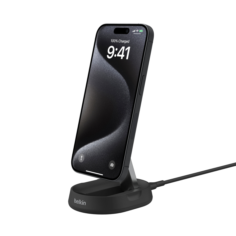 Belkin Ασύρματος Φορτιστής Qi2 15W Μαύρος (BoostCharge)