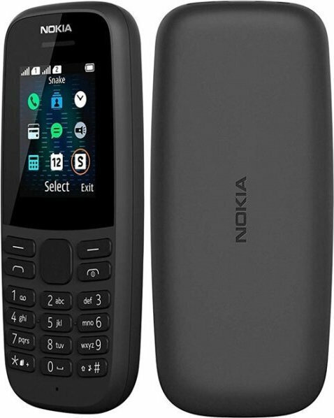 Nokia 105 (2019) Dual SIM Κινητό με Κουμπιά (Ελληνικό Μενού) Μαύρο - Image 5
